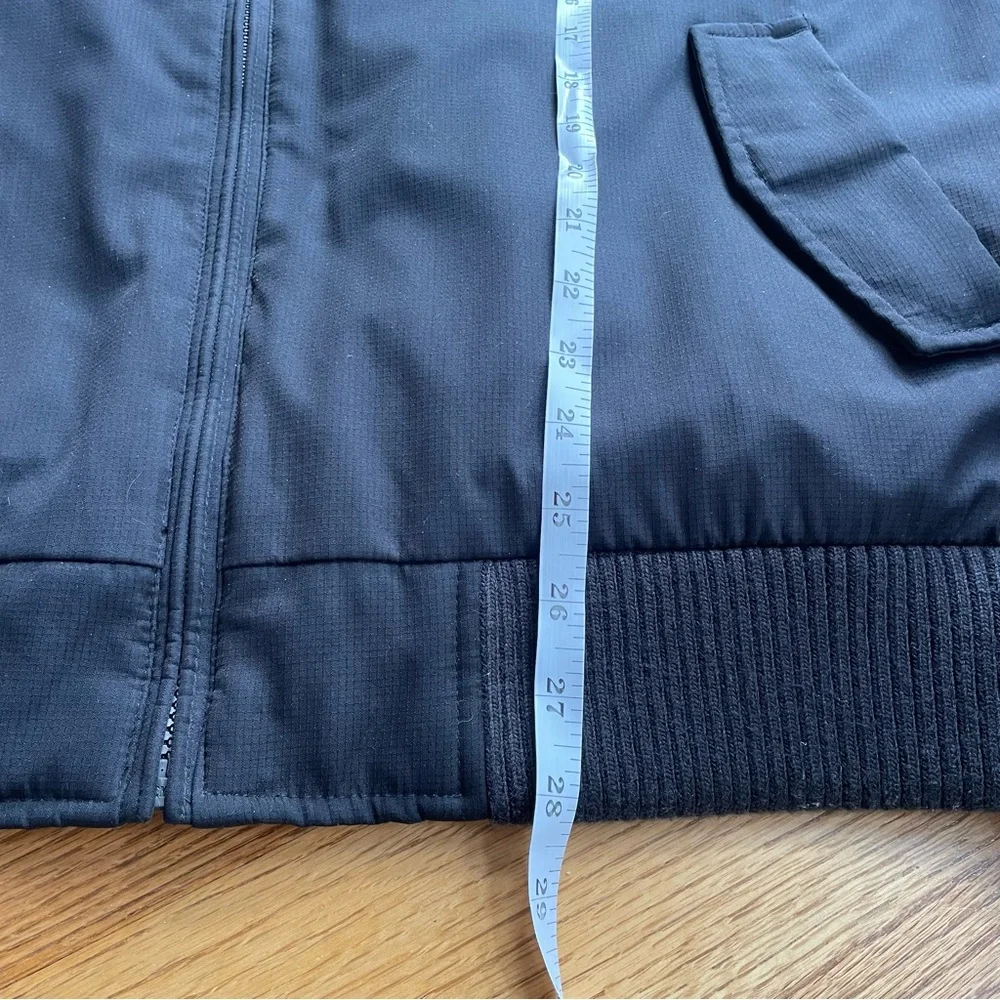 Calvin Klein Quilted Bomber Jacket Men's XL Black Full Zip Pockets Rib Knit Trim - Picture 7 of 7